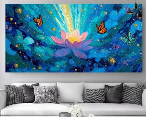 Broderie gem art grand format fleur le cadeau idéal pour créatifs