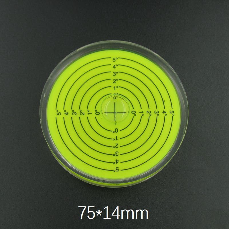 1 unidad de nivel de burbuja de alta precisión nivel de burbuja maquinaria instrumento de medición de nivel tres colores diámetro 100mm 75mm 60mm | 1pc High Precision Bubble Level Spirit Level Bubble Machinery Level Measuring Instrument Three Color(7514 G