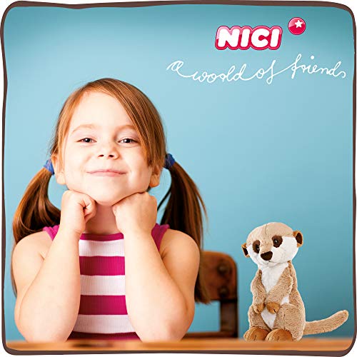 NICI Kuscheltier Erdmännchen 30 cm – Erdmännchen Plüschtier für Mädchen, Jungen & Babys – Flauschiges Stofftier Erdmännchen zum Kuscheln, Spielen und Schlafen – Gemütliches Schmusetier – 45850