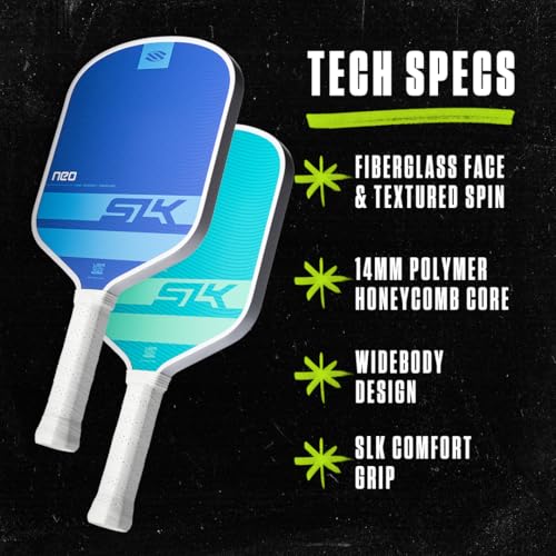 Image of Selkirk Sport SLK Neo Pickleball Paddles Set of 2 + Pickleballs + Sling Bag | Pickle Ball Rackets 2 Pack in Graphite or Fiberglass, with an Expanded Sweet Spot