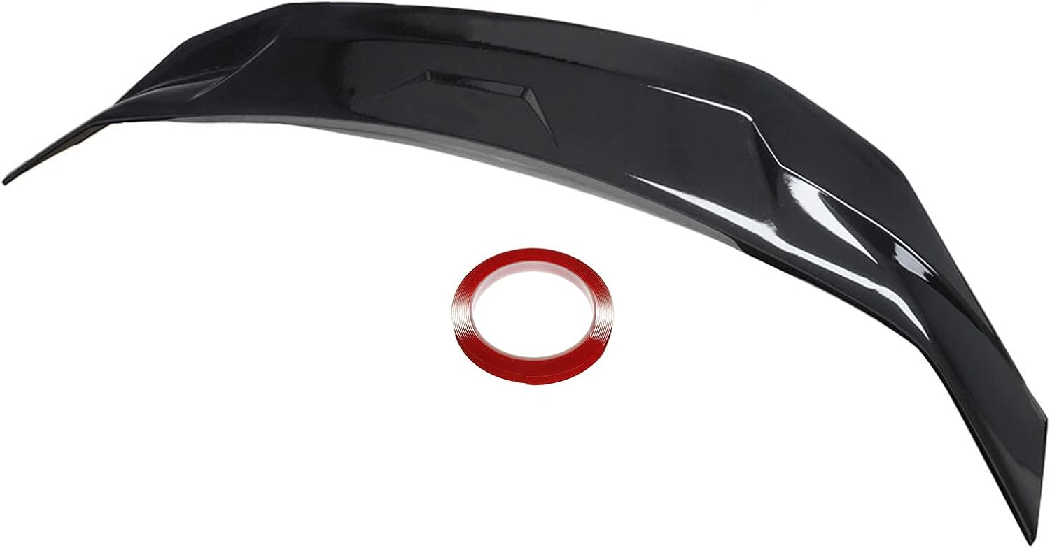 Rear Spoiler Compatible with 2016–2021 Honda Civic Sedan, Duckbill High Kick Trunk Wing Lip Fits 2016 2017 2018 2019 2020 2021 (Glossy Black)