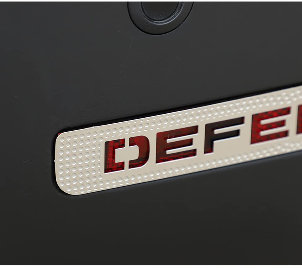 SHIFENG Kompatibel mit Defender 90 110 2020 2021 2022 Edelstahl Auto Nebelscheinwerfer Schutz Abdeckung Verkleidung Zubehör