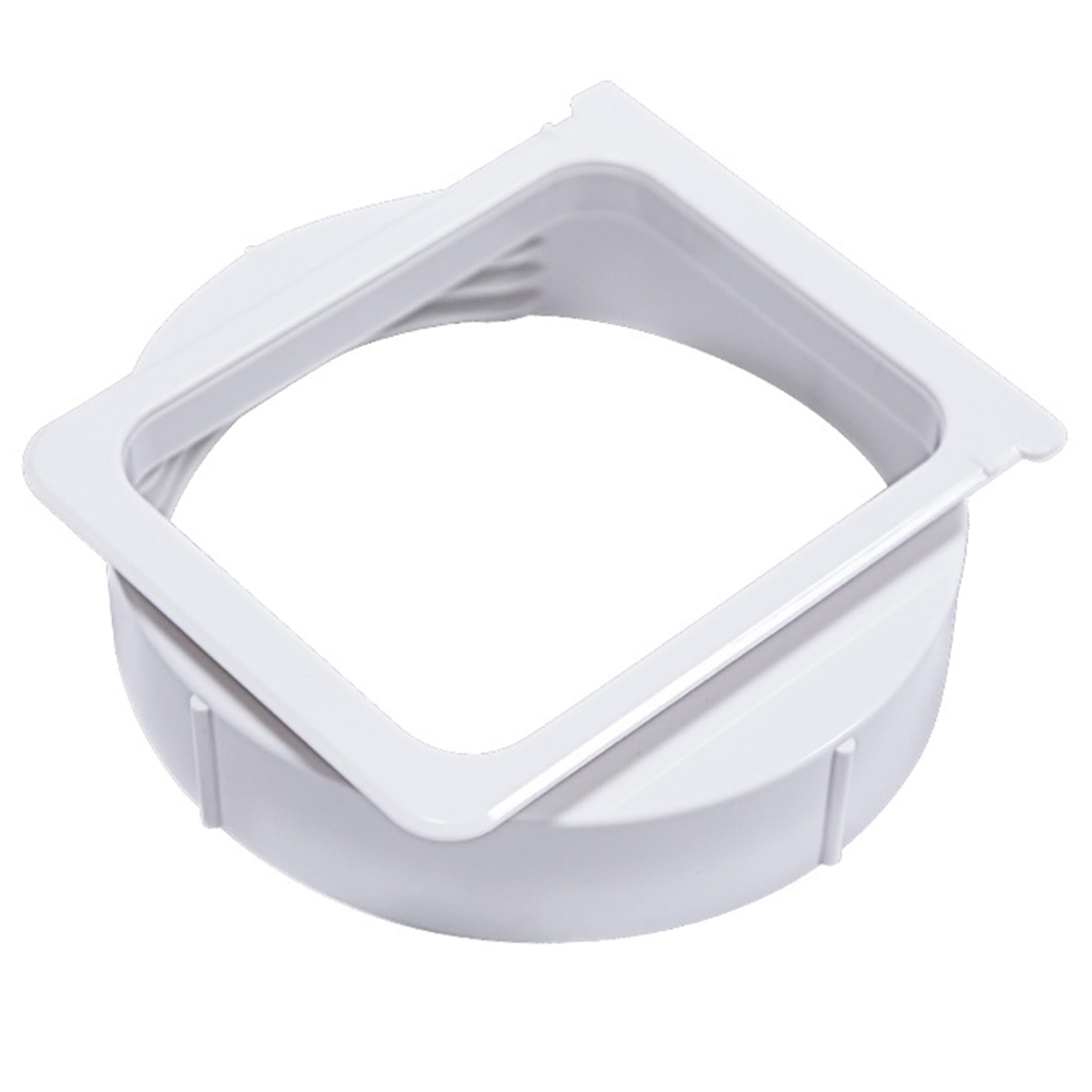 Tsawntd Portable Ac Hose Adapter, Square to Round Duct Adapter Threaded for Portable Acs, 15cm/5.91inch, White Ac Exhaust Hose Coupler