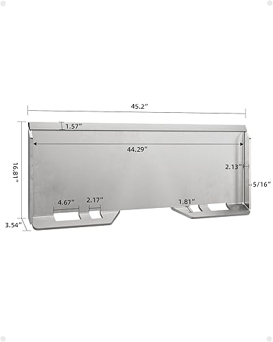 Miniatura 5 de Placa de fijación de minicargadora de 516", placa de montaje de fijación rápida