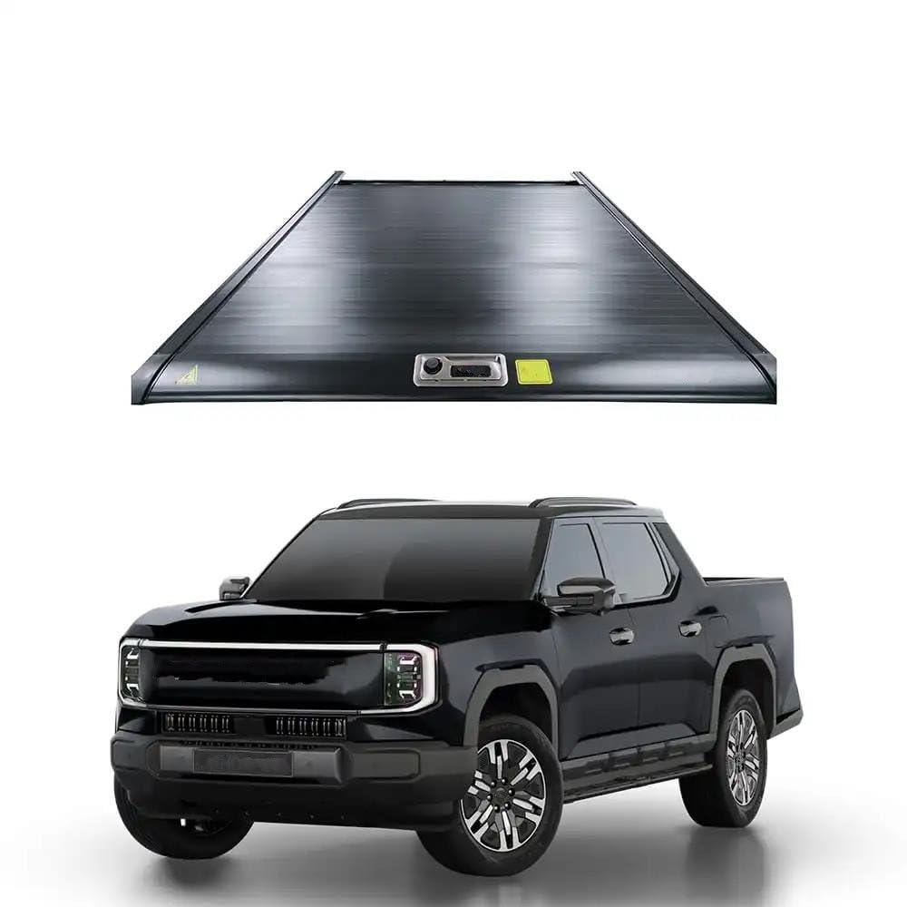 Generisch Laderaumabdeckung Rollo Roll N Lock Rollerdeckelabdeckung Für MG Für LDV Für Maxus Für ETerron 9 Aluminium Roll-Up Tonneau Cover Hutablage Kofferraumabdeckung