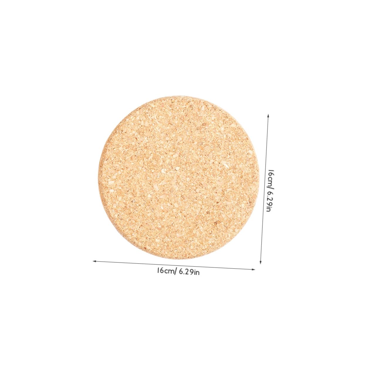 VANZACK 10 Stück Blumentopfmatte Anlage Blumentopf-Pads Pflanzentöpfe innen Platte Untersetzer für Topfpflanzen Blumenuntersetzer aus Kork Korkmatte für Pflanzgefäß Blumentopf -Untertasse