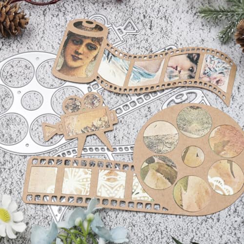 Film Projector Die Cuts for Card Making Photo Stamps Cutting Dies for DIY Paper Scrapbooking Crafts Embossing Decorations