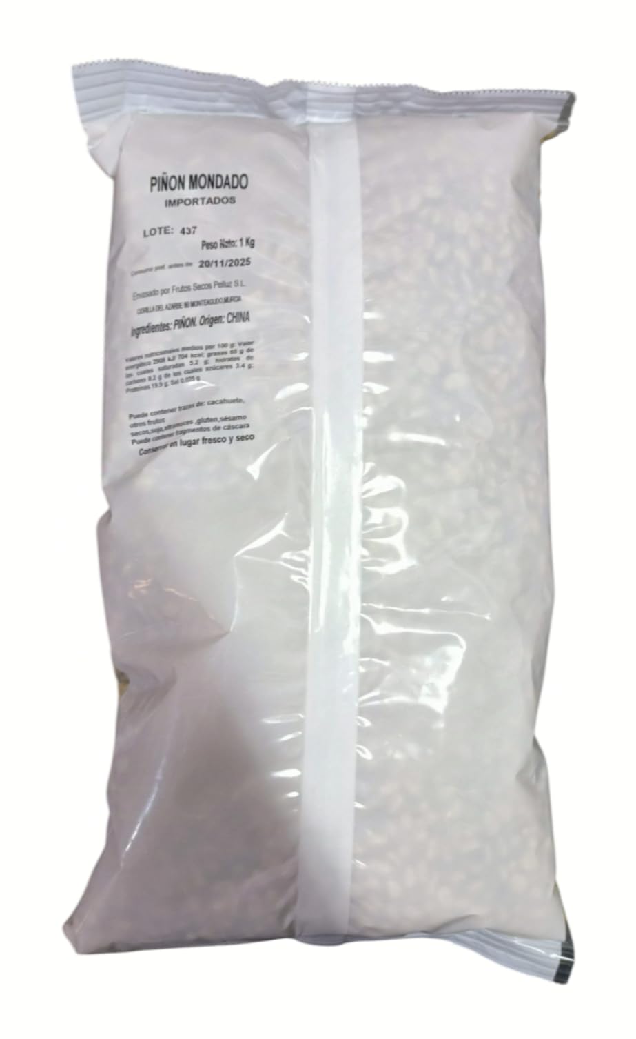 Piñones Mondados 1 Kg - Deliciosos piñones pelados y listos para disfrutar