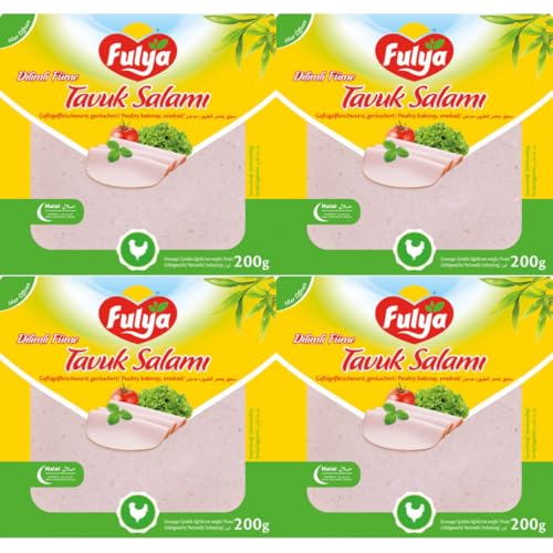 Fulya salami salami de pollo en rodajas 200 gramos x 4 piezas