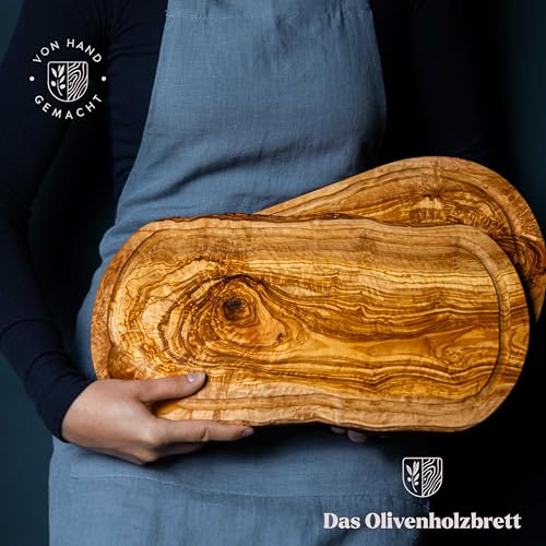 DAS OLIVENHOLZBRETT ® Olivenholz Löffel 20cm / Standard Löffel aus Holz/Olivenholz Loeffel