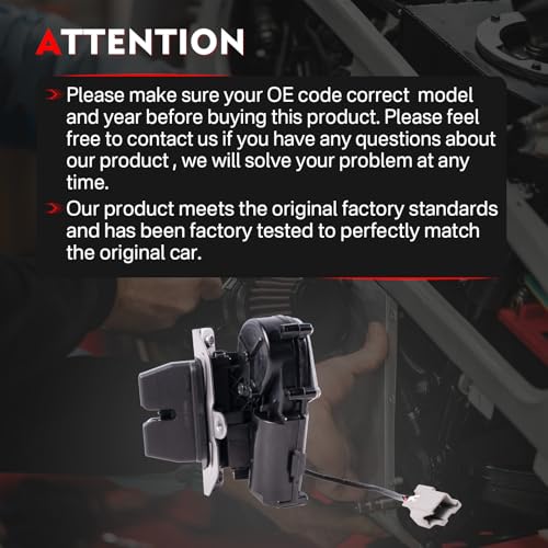 Image of GJ5Z-7443150 Liftgate Hatch Lock Latch Actuator Compatible with Ford Escape 2017 2018 2019 1.5L 2.0L 2.5L L4, Tailgate Rear Trunk Latch Lock Replace GJ5Z7443150，GJ5Z-7443150-B