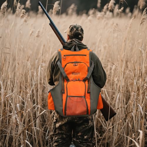 image for MYDAYS Upland Bird Vest Backpack, Hunting Tactical Vest with Game Pouc