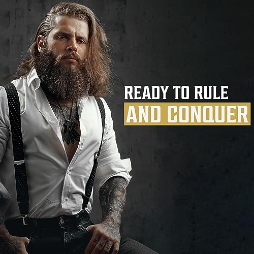 Image of Viking Revolution Beard Wash and Beard Conditioner for Men with Argan Oil and Jojoba Oil - Beard Softener and Strengthener Beard Care Beard Shampoo and Conditioner with Beard Oil (5oz, Sweet Tobacco)