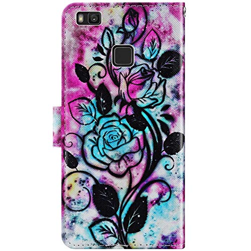 URFEDA Compatibel met Huawei P9 Lite Cover Lederen Kleurrijke Flip Portemonnee Cover Cartoon Case Shockproof Case Folio… - Afbeelding 7