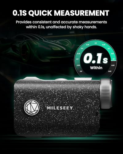 MiLESEEY PF1 All-weather Golf Range Finder, Pocket 1100 Yards Golf Rangefinder with Slope on/Off, 7.5° Wide Field of View, 0.1s Flag Lock Pulse Vibration, IP65 Waterproof, Magnetic,Coach Mode - Image 5