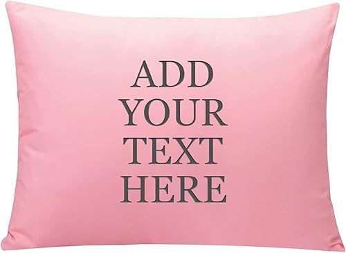 Fundas de almohada personalizadas de tamaño estándar (20 x 26 pulgadas), fundas de almohada estándar con cierre de sobre suaves y acogedoras con
