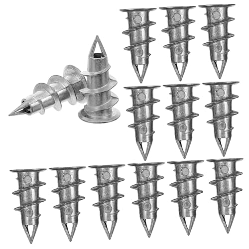 FUNOMOCYA 100pcs Heavy Duty Self Drilling Wall Anchors for Drywall Ideal for Hanging Arts and Fixtures Zinc Material Size Screws Not Included