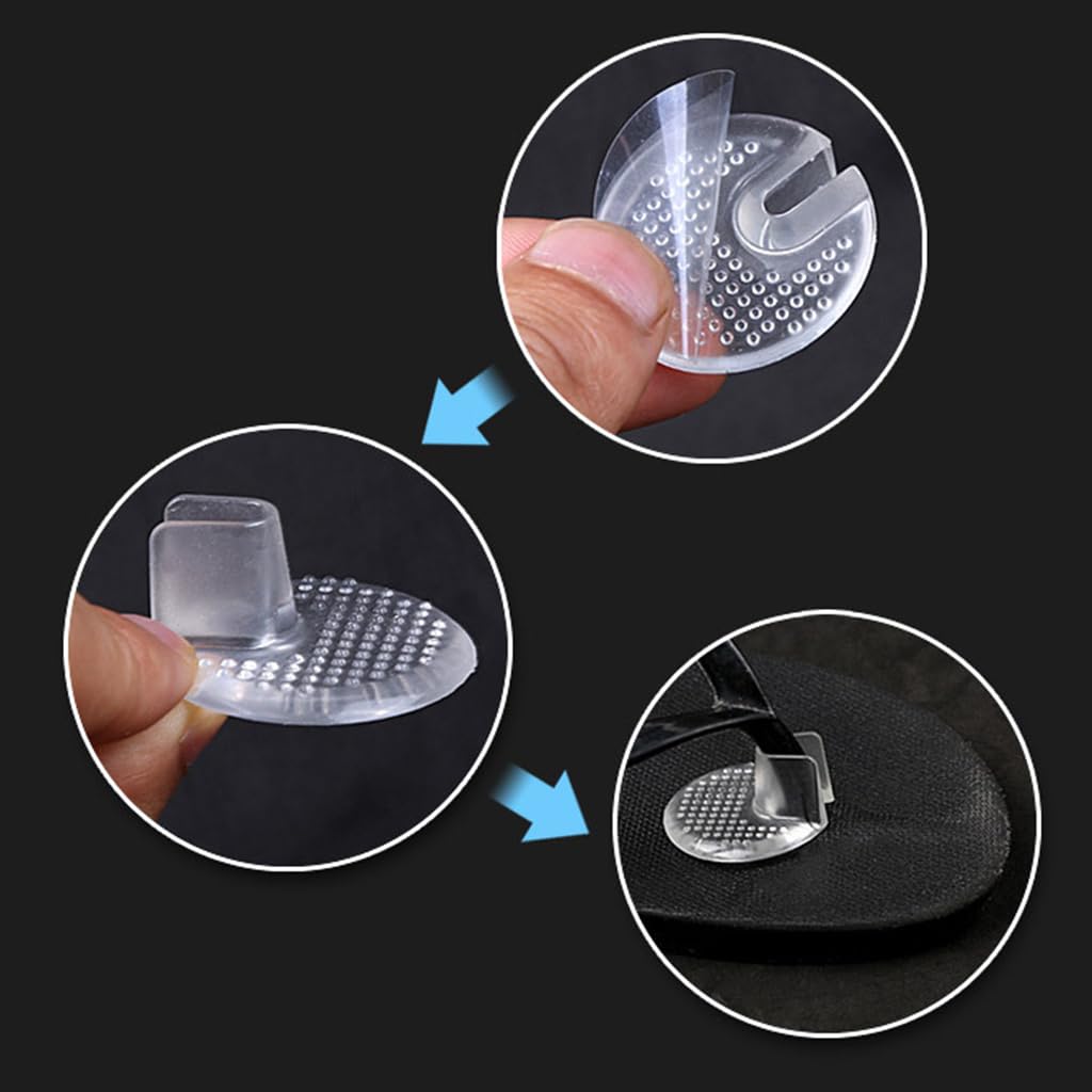1 par de almohadillas de gel de silicona suave, protectores de dedos para sandalias, inserciones de gel, protectores de plantillas, almohadillas de agarre para zapatos