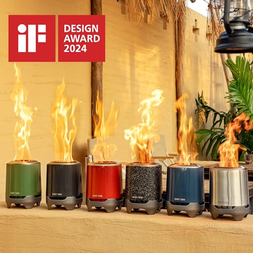 EAST OAK Brasa Smokeless Tabletop Fire Pit, Mini Table Top Firepit for