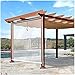 WHOJA Persiana Enrollable Persianas enrollables Transparentes 100cm / 120cm / 130cm / 140cm / 180cm de Ancho, con Accesorios y Cadena, Fácil de Montar para pérgola Estor Enrollable(Size:165X200CM)
