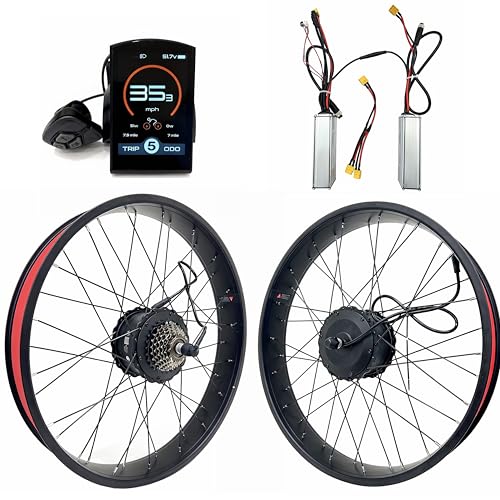 SZWEDI Dual Motor 48V2000W 26x4.0 inch Electric Fat Bike Double