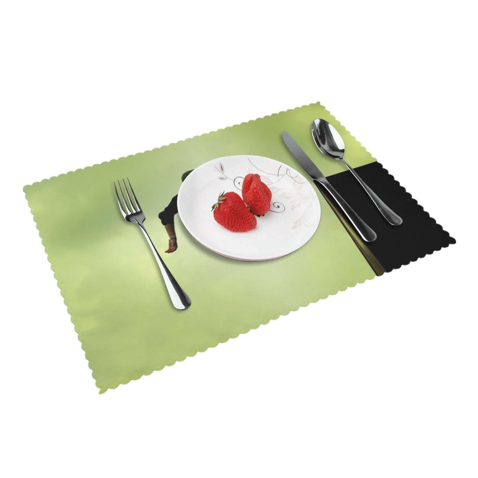 Skateboard Printed Placemats Set of 4 PCS Washable Placemat for Kitchen Table Heat-resistant Table Mats 45x30 CM