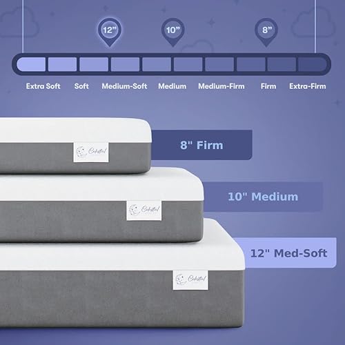 Celestial Sleep Co. Premium Memory Foam Mattress, 12 Inch Soft - Split King #TOP5
