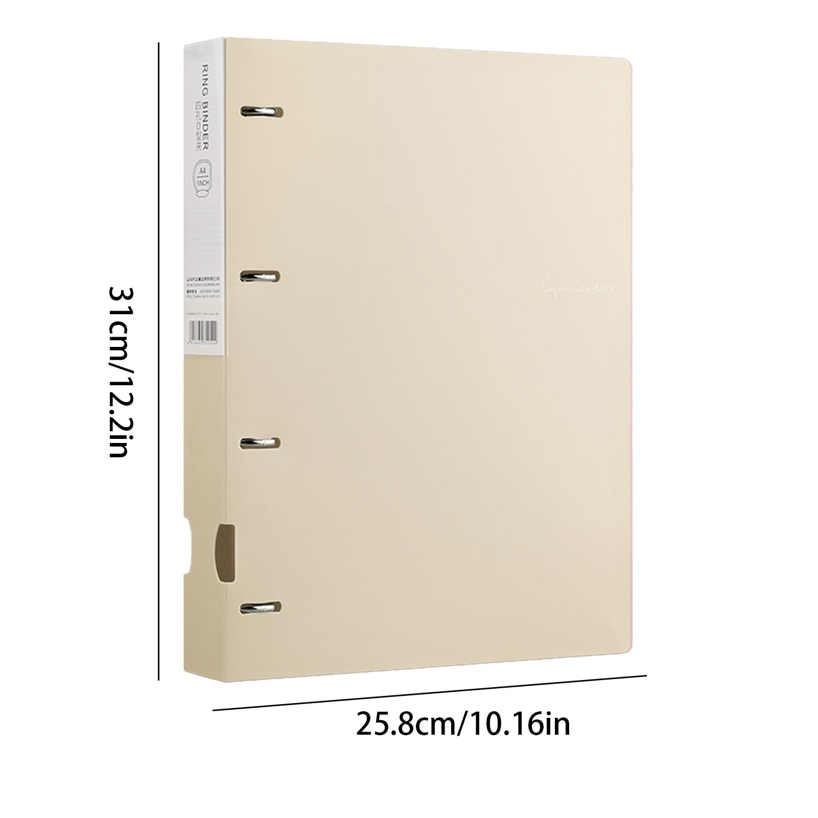 File Folders - Document Binder Organizer | 4-Hole Clamp Folderse with Refillable Project Functions, Envelope Folders with School Paper Use, A4 Binder Folder, Office Study Folder