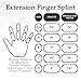 LMB Spring Finger Extension Splint, Assists in Extending PIP Joint With A Slight Extension Effect on the MP Joint, Size A