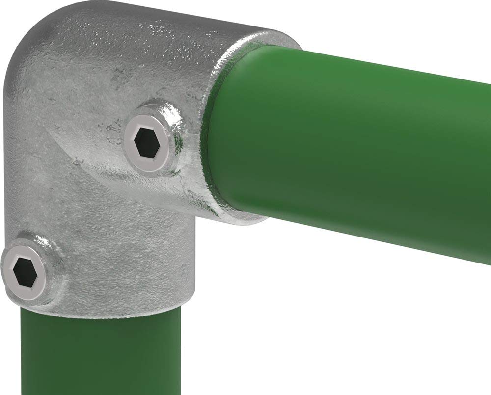 Fenau - Pieza De Empalme/soporte Ajustable Para Tubos De 48.3 Mm, Galvanizado En Caliente, Con Tornillos, Para Barandillas, Andamios Y Estructuras