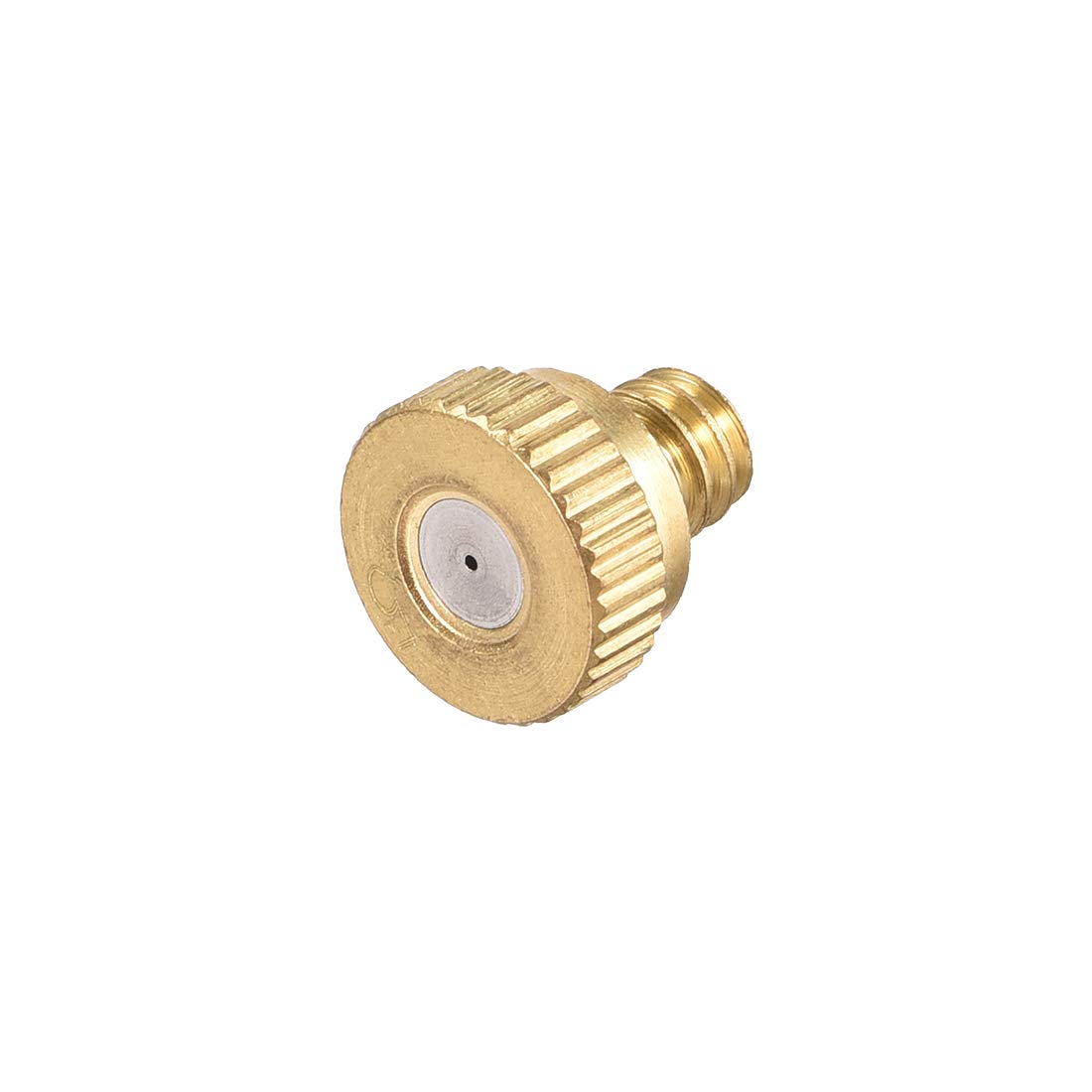SOHNVWTGD Brass Misting Nozzle 10/24 UNC 0.5mm Orifice Dia Replacement Heads for Outdoor Cooling System