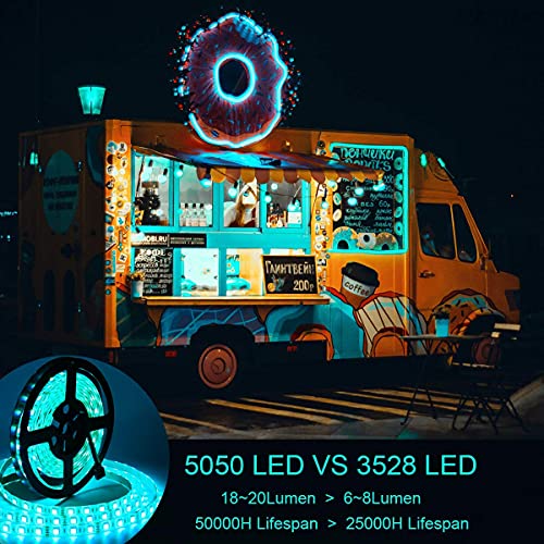 Supernight Led Strip Lights, 16.4Ft 5M Smd 5050 Waterproof 300Leds Rgb Color Changing Flexible Led Light Strip #TOP3