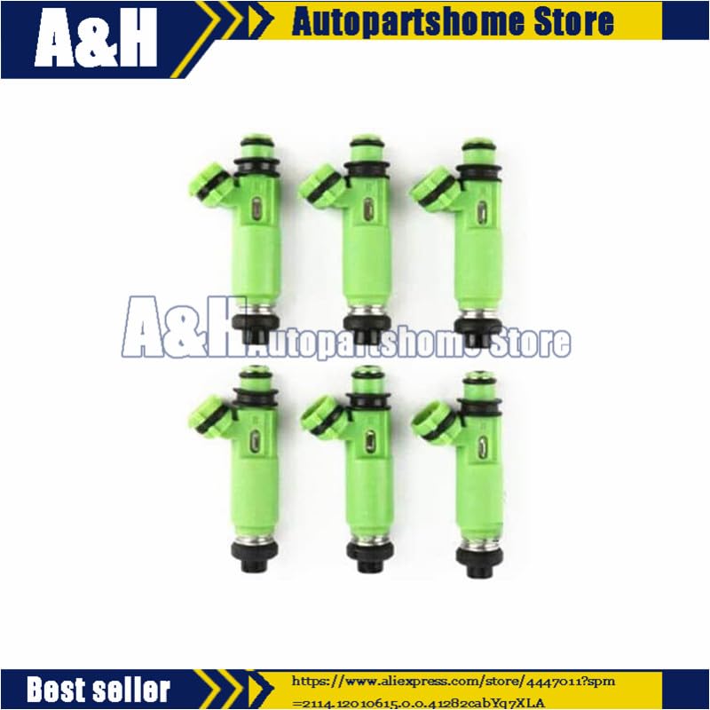 6pcs Fuel Injector For Mitsubishi Montero Sport 3.0L 6G72 1998-2003 MD332733 195500-3170 Nozzle Injection Injectors Car Fuel Kit