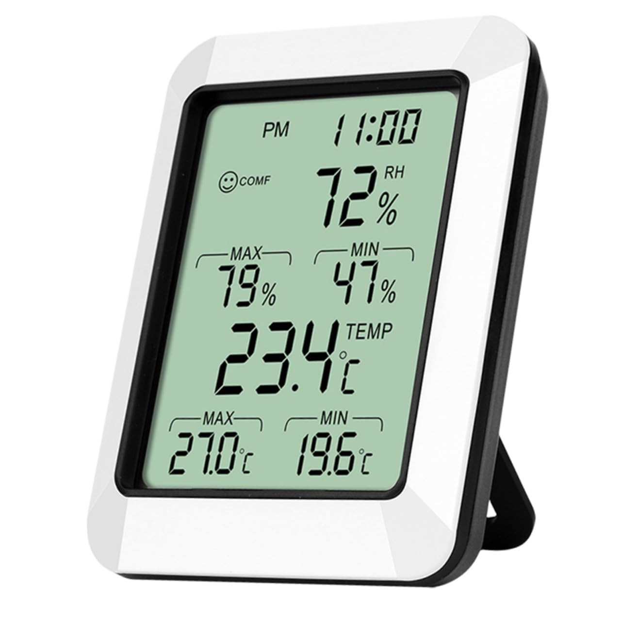 Yardwe 2pezzi Termometro Igrometro Per Monitoraggio Della e Umidità Display Consumo Facile Appendere o Camera