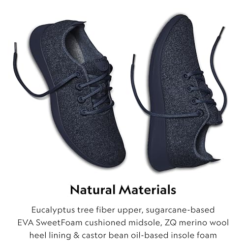Allbirds Men’s Wool Runner, Everyday Sneakers, Machine Washable Shoe Made with Natural Materials - Savanna Night - 10 Medium