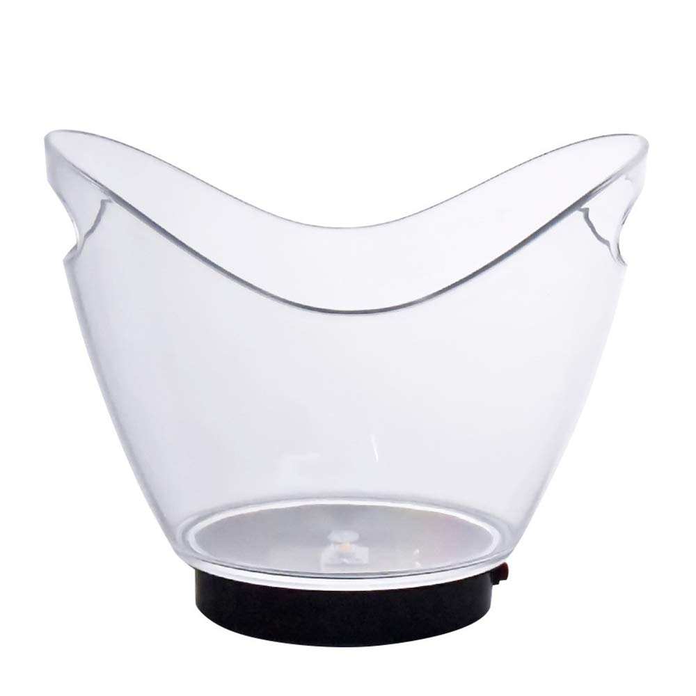 Buy UHOOME Portable LED Ice Buckets, Clear Acrylic 2L Beer Buckets