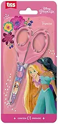 Tesoura Escolar Princesas, Disney, 7897476623627, Rosa