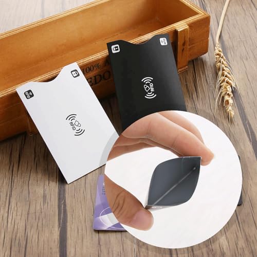 50PCS RFID Blocking Card Sleeves, Colorful Credit Card Protective Sleeves, Waterproof RFID Card Holder, Identity Card Protector Effectively Protect Your Credit, ID Cards From Electronic Theft4
