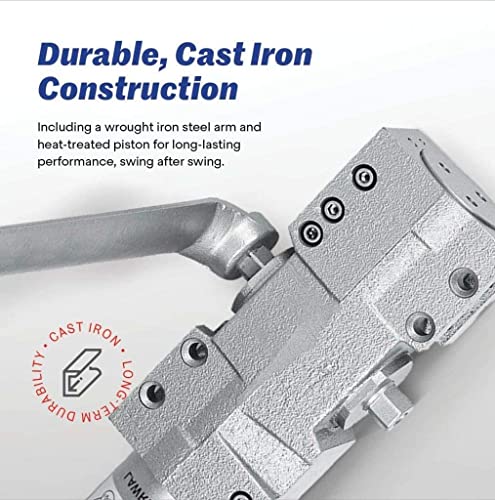 Lawrence Extra Heavy Duty Door Closer Commercial Grade 1 - Adjustable 6-Speed Delayed-Action Door Control With 3 Pistons – Flexible Installation With Included Hardware - Lawrence Hardware Lh8016 #TOP3