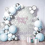 HOUSE OF PARTY – Square Shimmer Panels (Pack of 24), Sparkle Rose Gold Sequin Shimmer Wall...