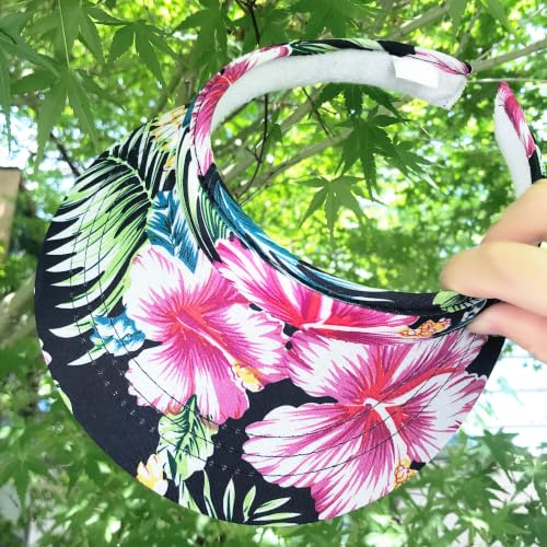 Image of 2 Pack Visor Women Men Sun Hat Clip On Visors Adjustable Sport Wide Brim Cap