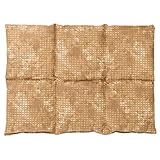 Saco térmico con semillas de lino 40x30cm compartimentado en 6 - batik oro - Almohada térmica para microondas - Calor...
