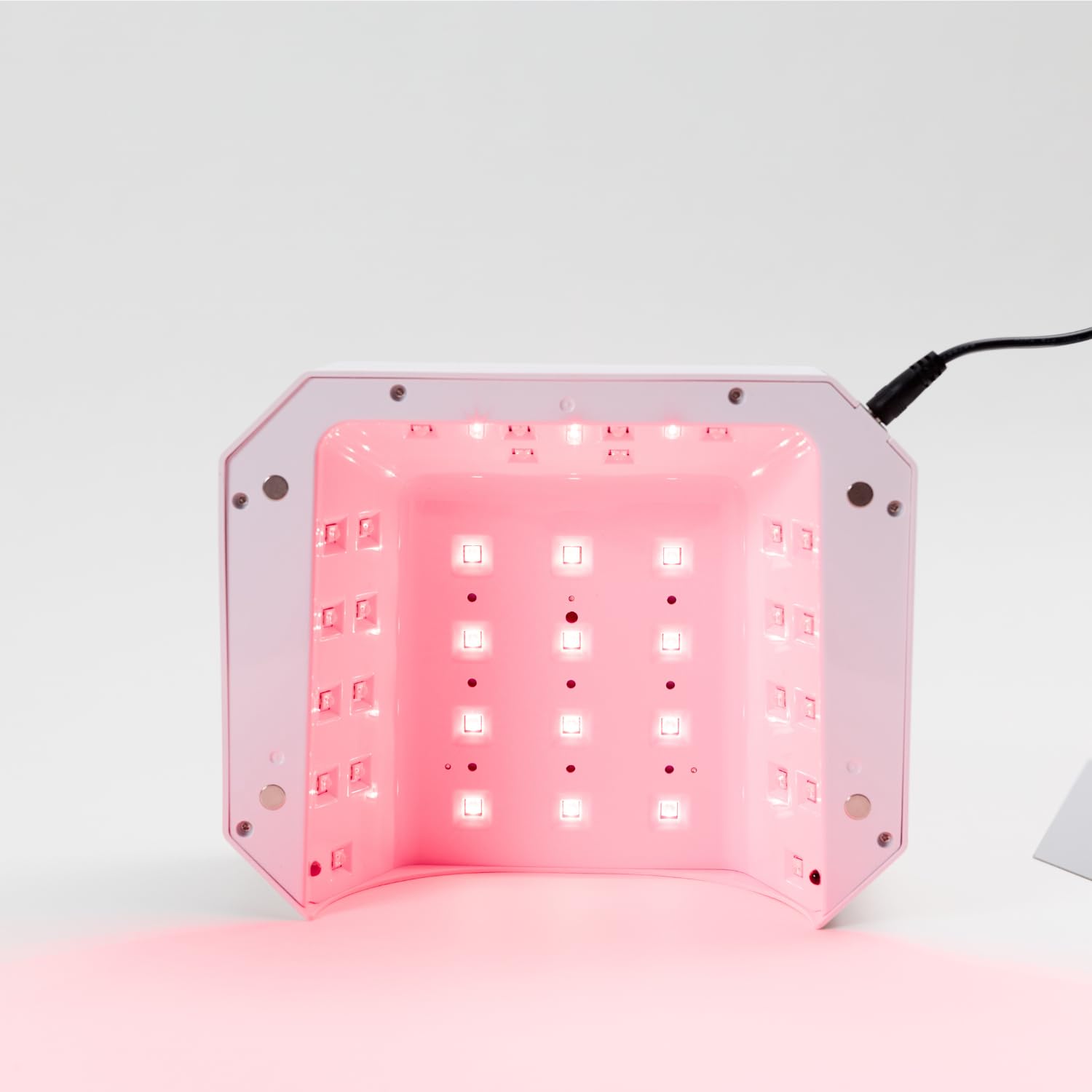 Semilac Lampa UV LED 24 W/48 Diamond – system Multi LED Red Light, 3 tryby świecenia (niebieski, różowy, czerwony) do szybkiego utwardzania i pielęgnacji skóry, czerwone światło 660 nm