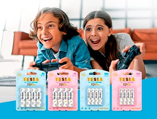 Tesla TOYS+Serisi, Oyuncaklara Özel Üretilen Alkalin Pil (Maximum Power) Geleceğin Pillleri (MAVİ BOY, AA4) Kalem Pil - Görsel 7