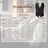 Zoom IMG-2 bsbuy gilet da abito uomo Zoom IMG-2 bsbuy gilet da abito uomo