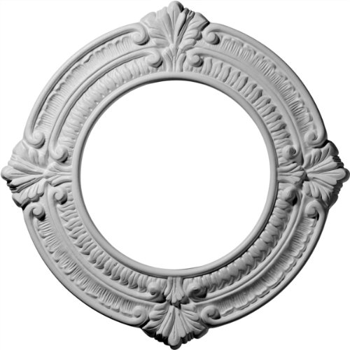 Ekena Millwork CM11BNBBS Benson Ceiling Medallion, 11 1/8