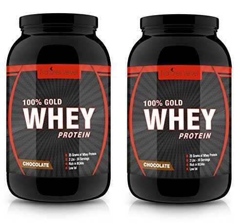 Image of Natures Velvet Lifecare Gold Standard 100% Whey, Double Rich Chocolate, 2lb - Pack of 2