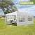 10x20 FT White Canopy Party Tent, Outdoor Waterproof Wedding Canopy with 4 Removable Sidewalls for Birthday Parties, Waterproof Gazebo Shelter for Events&Commercial Use Tent