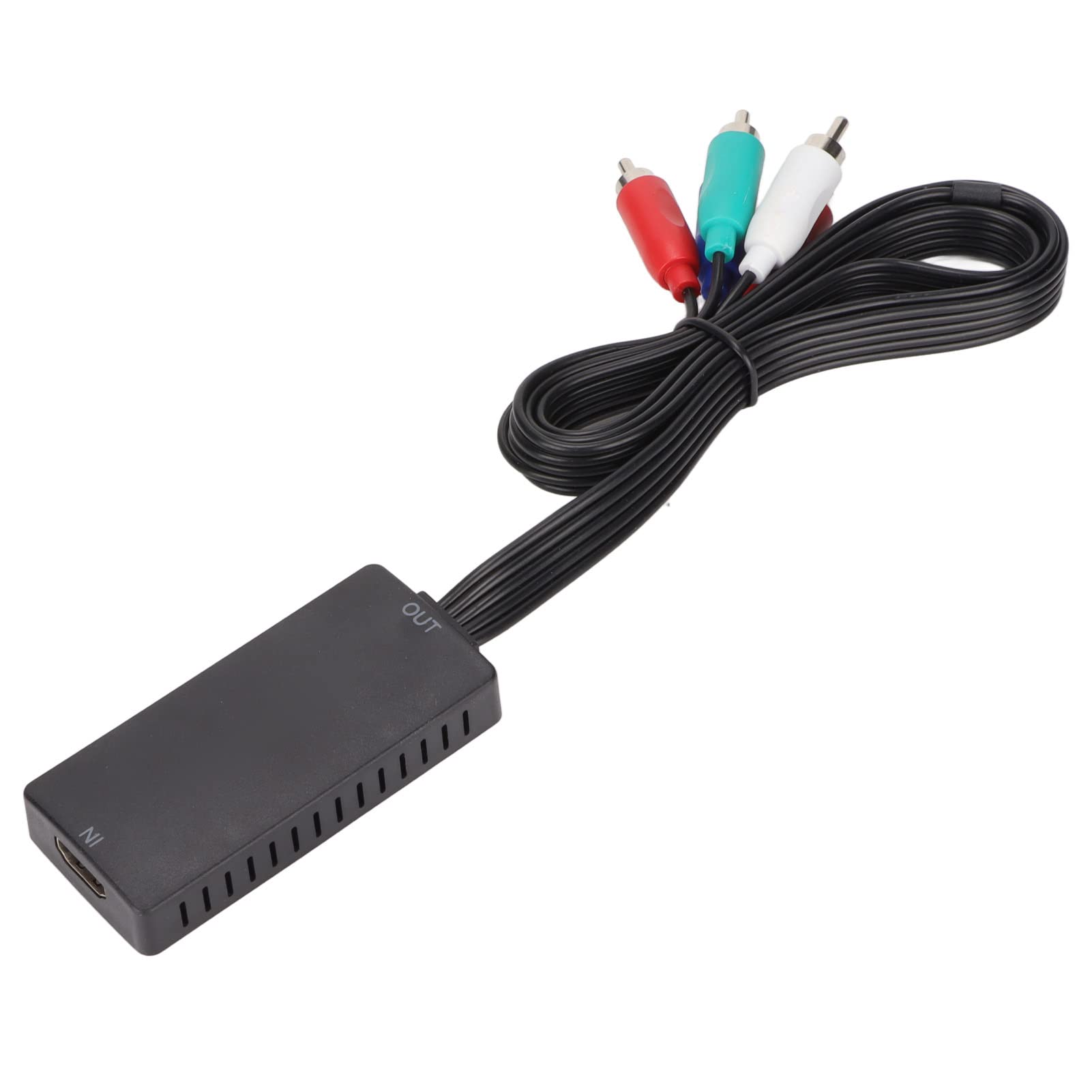 Convertidor de HDMI a Componente, 1080P HDMI a Convertidor de Componente Adaptador Convertidor de Audio Y Video, 1080P Alta Precisión, Convertidor Plug and Play para DVD Y PC