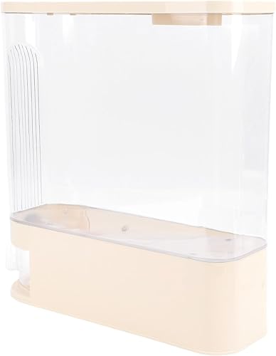 Miniatura 5 de Dispensador de arroz resistente a prueba de desgaste, almacenamiento de alimentos secos con taza, PP sellado delgado, ideal para despensa y